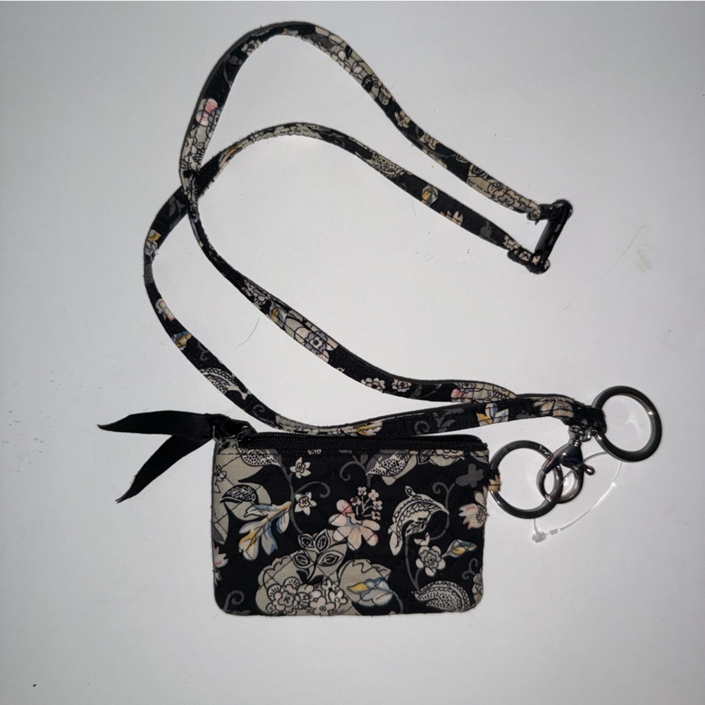 Vera Bradley Floral Women's Zip ID and Lanyard